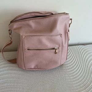 Original pink Fawn Design diaper bag
